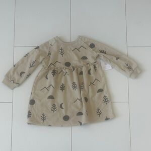 Little co Kids Beige Patterned Dress 24m NWT